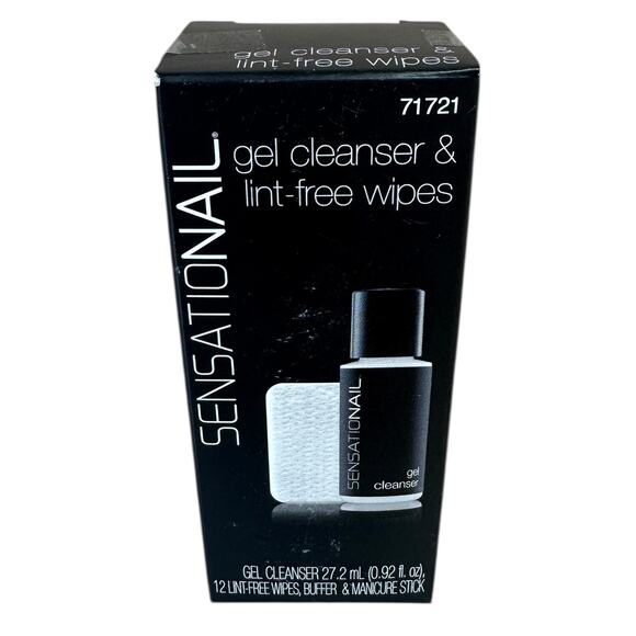 Genuine Sensationail Sensational Gel Nail Cleanser & Lint Free Wipes Kit‎ - Picture 1 of 5